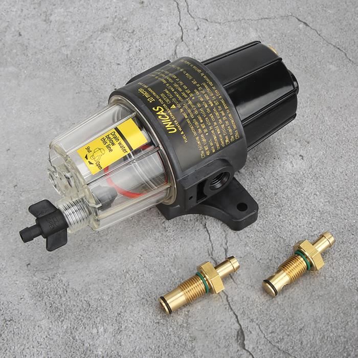 Séparateur Eau Carburant OUKENS S3213 - Filtre Marin 10 Microns Pour Moteur Hors-Bord