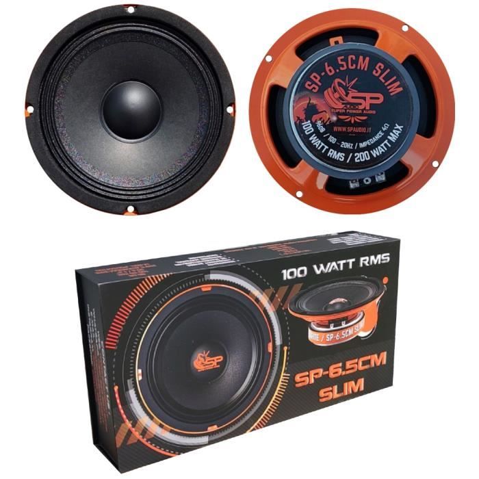 2 MIDRANGE SP AUDIO SP6.5CM-SLIM haut-parleur 16,50 cm 165 mm 6,5\