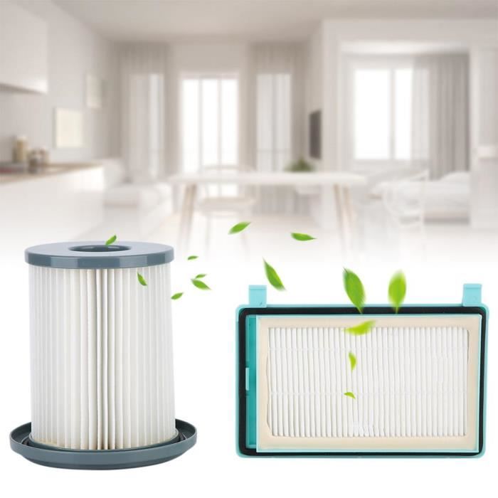 Kit déléments filtrants Hepa aspirateur ménager Philips FC8732 FC8734 FC8736 FC8748 - Philips