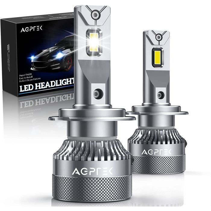 Ampoules LED H7 22000LM, Phares LED de Voiture 120W CANBUS, Faisceau de  Route LED H7 6000K, Kit d'Ampoule de Remplacement Auto[893] - Cdiscount Auto