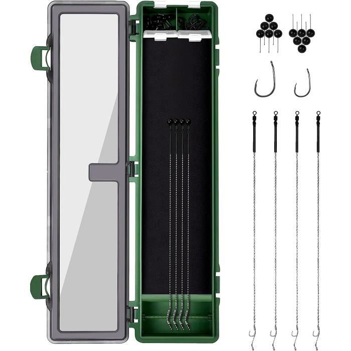 Boîtes De Rangement Pour Pêche à La Carpe – Lot De 2 Avec épingles – Organisation Hameçons Et Bas De Ligne