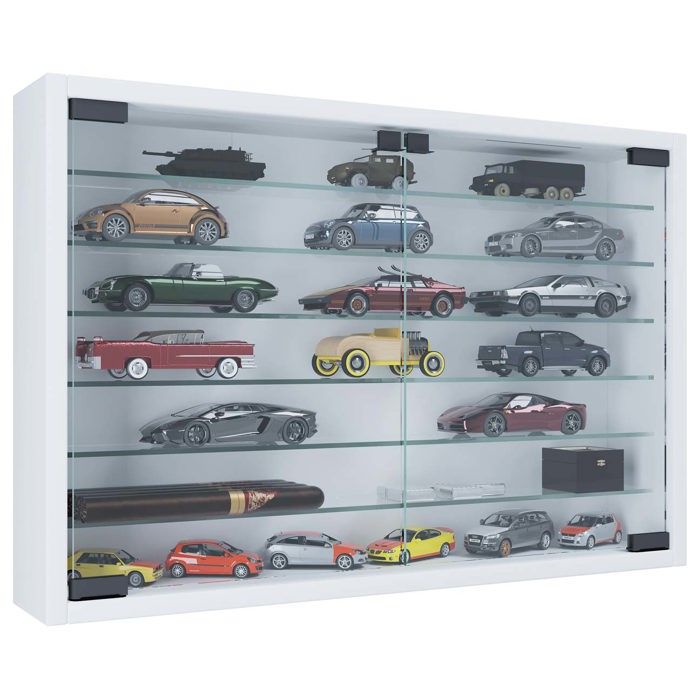 MandosaXL vitrines en verre accroché au mur 2 portes en verre blanc. MandosaXL vitrines en verre accroché au mur 2 portes en verre blanc.