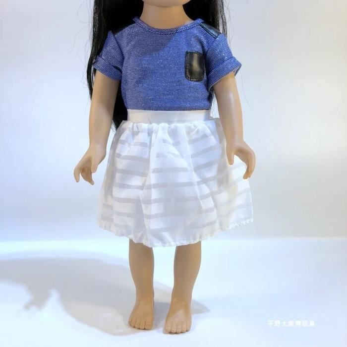 Ensemble 6 Pièces Poupée Codulu Vêtements De Poupée Pour Poupée Américaine De 18 Pouces - Tenues Costume Hiver Poupée