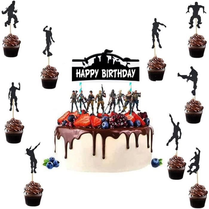 Décoration De Gâteau Anniversaire Jeux Vidéo Cake Topper Happy Birthday  Decoration Danse Cupcake Topper Game Pour Fête À Thè[u3411] - Cdiscount  Maison