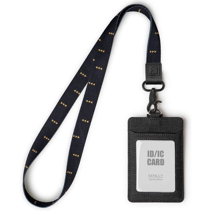 Porte-badge Souris + Lanière - Lot De 4 - Pochette Transparente étanche Pour Carte, Accès, Bus, école - Design Mignon, Clip Robuste, Longueur 45 Cm