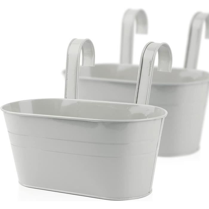 1 Pot De Fleurs à Suspendre En Fer Pour Balcon Ou Terrasse[922] - Jardin