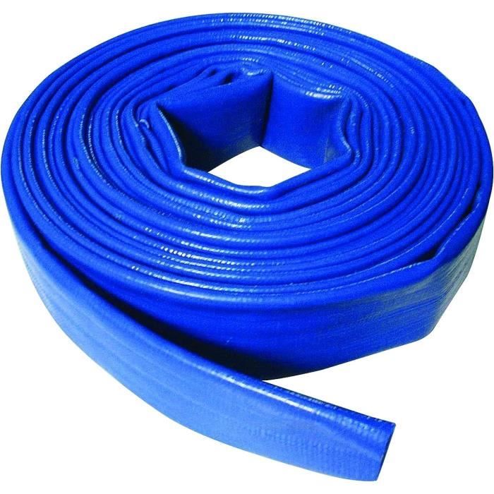PATIKIL Tuyau De Refoulement 40mm ID 15m - PVC Léger Renforcé Piscine