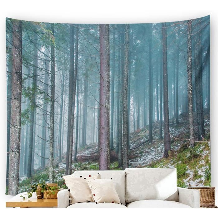 Téléchargement gratuit Images Misty Foret Tapisserie Tenture Nature Paysage Tapisserie Soleil A actualisé par