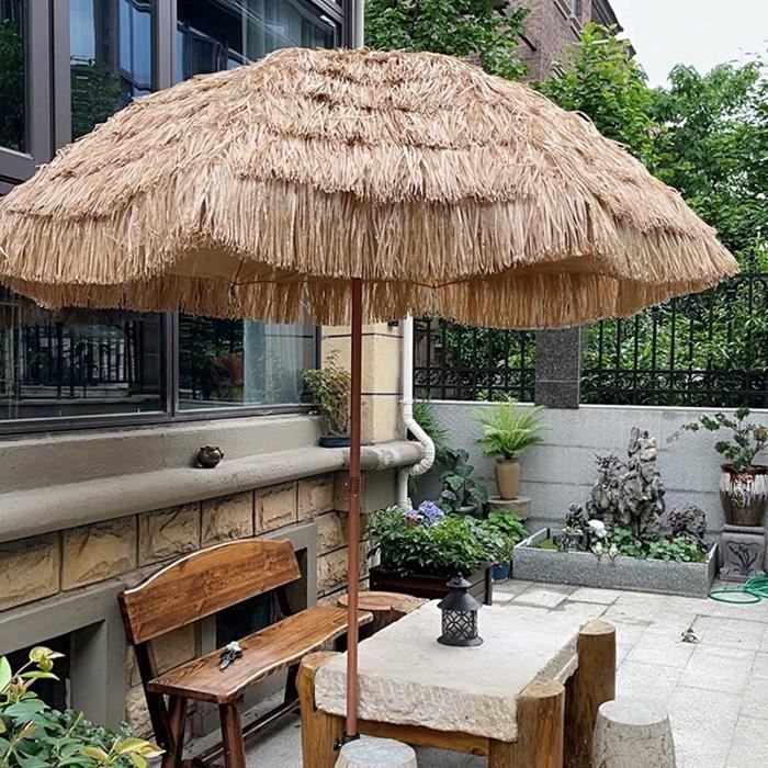 Parasol De Plage Anti UV Hawaii Parasol De Jardin Extérieur 2.4m