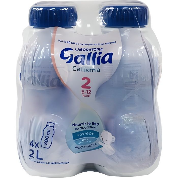 Gallia Calisma 2ème Age 4 x 500ml - Achat / Vente lait 2e âge Gallia  Calisma 2ème Age 4 x 500ml - Cdiscount Prêt-à-Porter