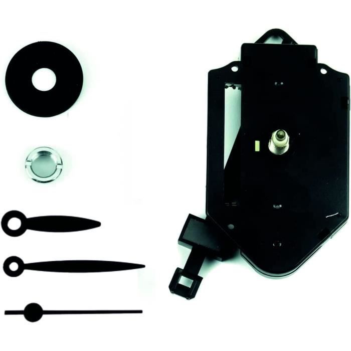Kit Mécanisme Pendule Pour Horloge Murale DIY – Mouvement Quartz Avec Balancier Doré | Aiguilles Noires | Remplacement Bricolage - 4