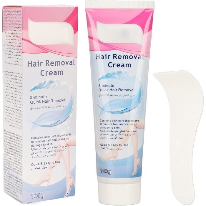 Crème Dépilatoire de 3,5 Oz avec Cuillère à Gratter, Crème Dépilatoire — free download