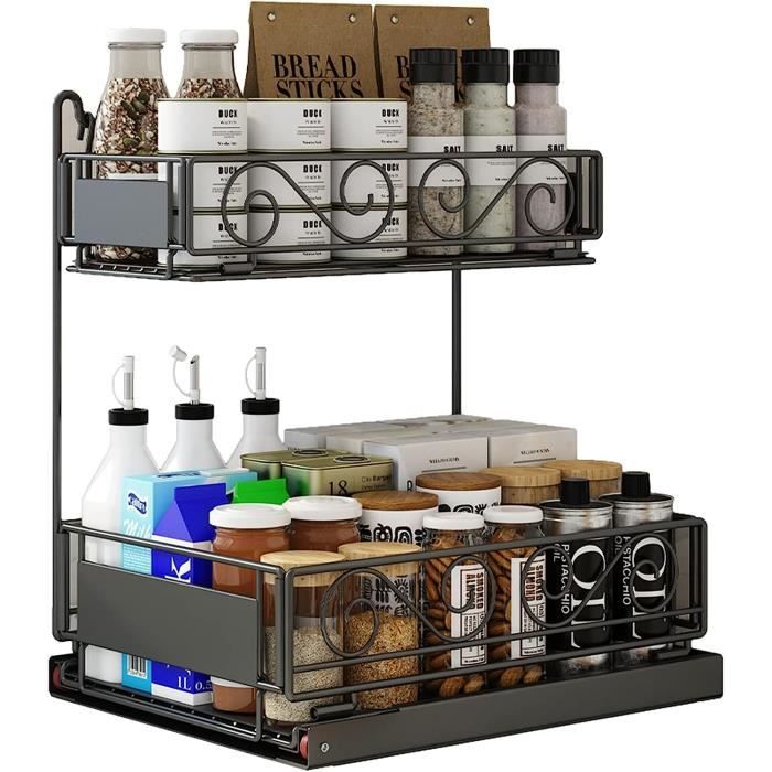 Organisateur D'armoire Coulissant, étagères De Rangement à