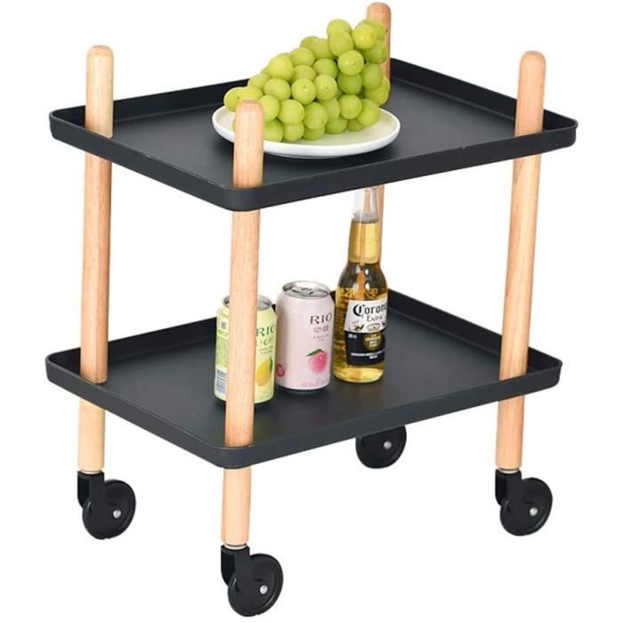 Chariot De Service Meerveil 3 Niveaux - Vintage Industriel | 60x40x76,5cm