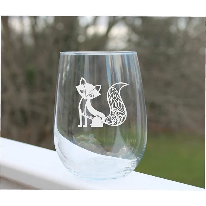 6 Verres à Vin Cristal Gravés - VERRERIE/Verres - Chineuse-de-merveilles