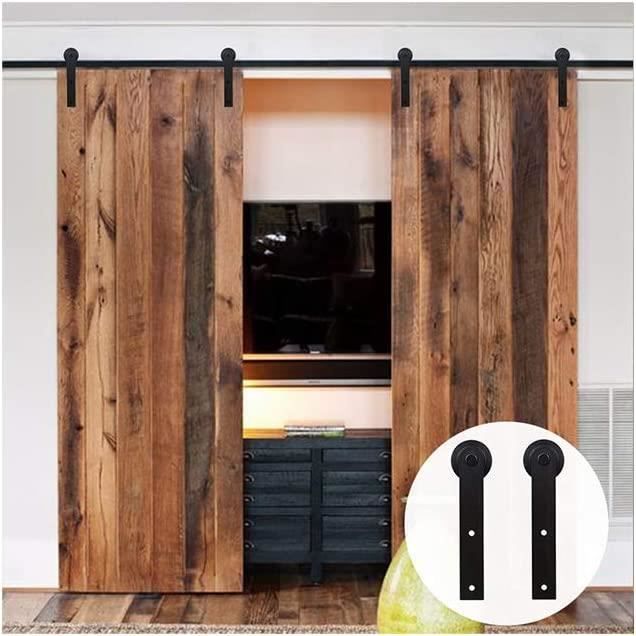 Classic Porte coulissante en bois Grange Hardware, noir Classic Porte coulissante en bois Grange Hardware, noir
