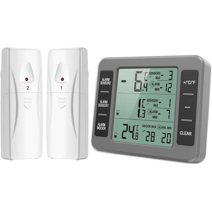 Thermomètre Digital Frigo-congélateur - double sonde