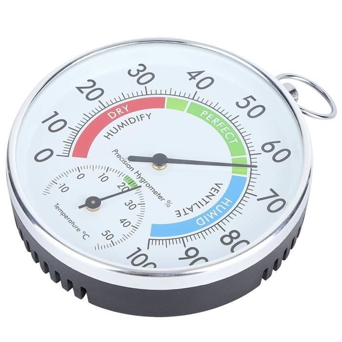 Hygromètre Thermomètre Analogique Olakin - Pour Intérieur, Sauna, Serre - Sans Pile, Précision ±1°C