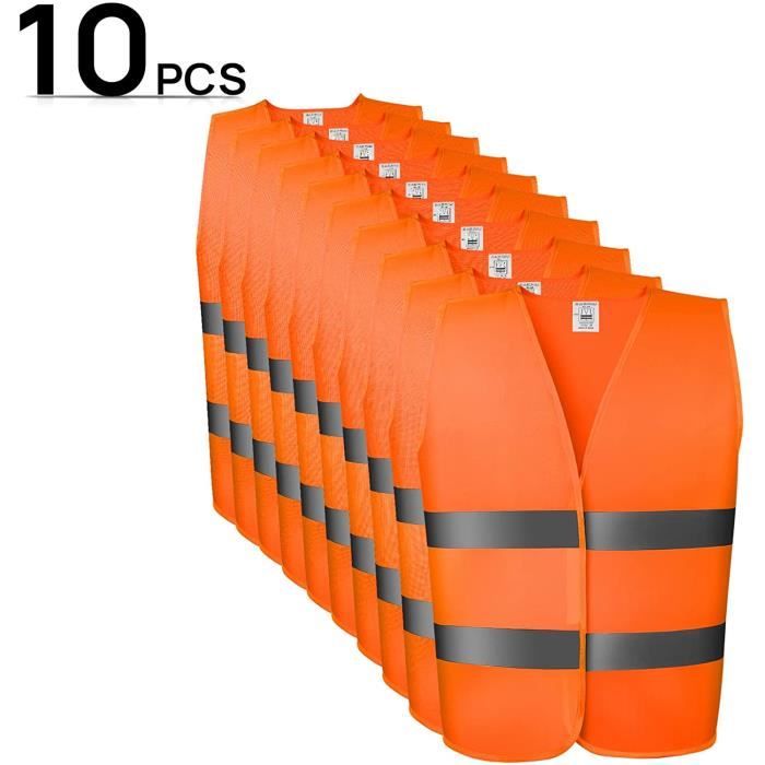 Gilet De Signalisation Noir Xs Gilet De Sécurité Réfléchissant Haute Visibilité[u1295