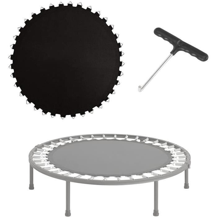 Tapis De Saut Trampoline Arebos 366cm - PP Résistant, 72 Œillets - Charge 150kg - Noir