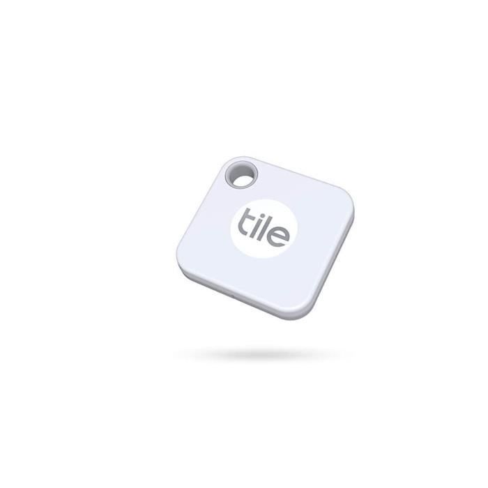 Tile Mate (2020) Localisateur d’article Bluetooth, Blanc. Portée de 60 m,1 an d’autonomie de la pile remplaçable, compatible avec