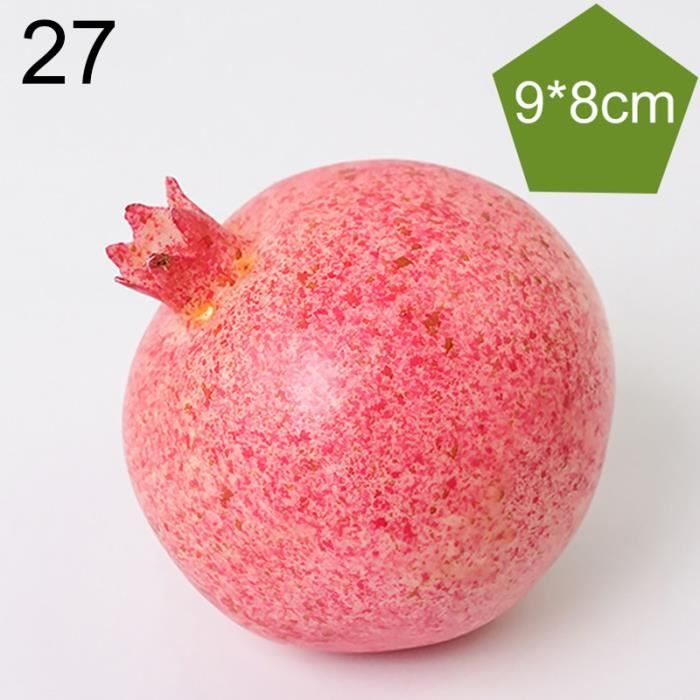 oueaen Nourriture Artificiel Faux Fruits Decoration - 8 pièces/Ensemble Cuisine de Fruits en Plastique Artificiel Faux Affichage de Nourriture Maison