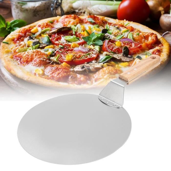 EBTOOLS pelle à pizza en acier inoxydable Cuisine outil de cuisson en acier inoxydable rond pizza spatule pelle pâtisserie gâteau