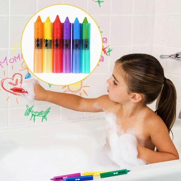 Crayons de couleur de bain Laves, pour bebe 6 pièces - Cdiscount