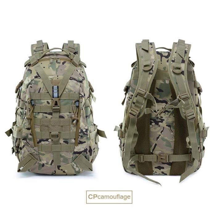 Sac à dos Sac à dos militaire tactique Camping assaut sacs de sport alpinisme Trekking Camouflage sac - Type CP Color-50X31X16 CM