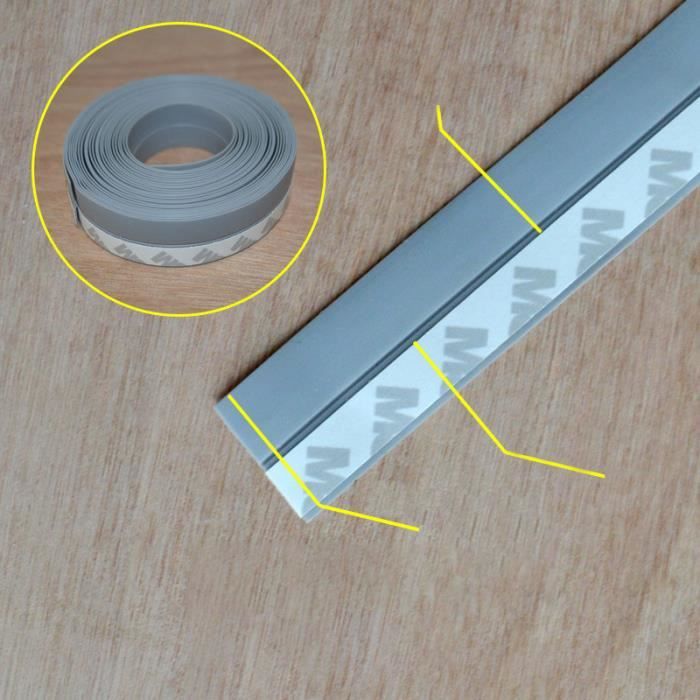 5M Auto-Adhésif Fenêtre Porte Joint Bande Silicone Coupe-Vent Silicone