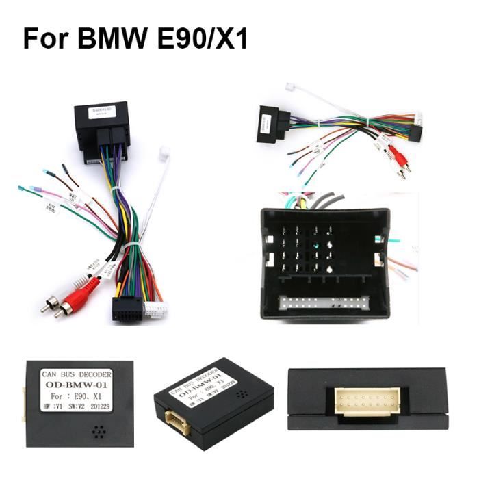 BMW E90 X1 - Câblage Android Adaptateur de câblealimentation SFP avec boîtier Canbus