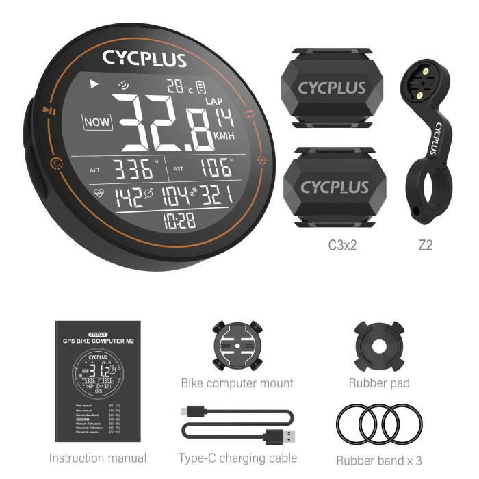 Compteur GPS BC26 – Écran LCD 2,3 Pouces, GPS+BEIDOU, Bluetooth 5.0, IPX67 – Pour Vélo, Route Et VTT – Compatible Strava