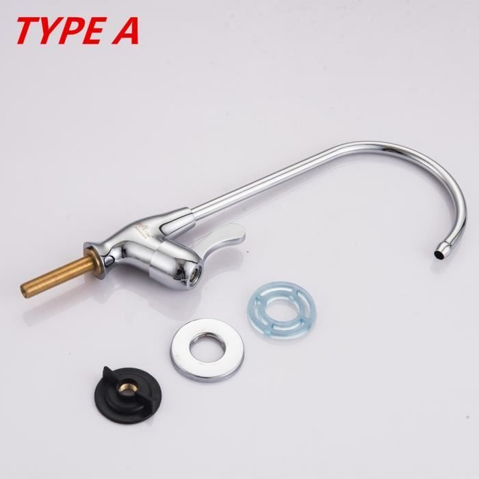 Robinet De Cuisine à Col De Cygne Rotatif 360° - Alliage De Zinc, Hauteur 30,5 Cm - Compatible Systèmes Filtration Eau