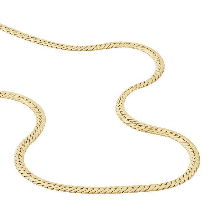 chaine maille gourmette or jaune 18K - 9657425690953 - 58 Facettes