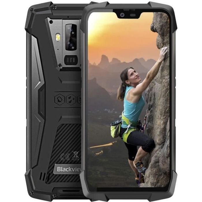Vente Téléphone portable Blackview BV9700 Pro Smartphone 4G IP68 6 Go + 128Go Helio P70 Android 9.0 Écran 5,84'' FHD 4380mAh Charge Rapide - Noir pas cher Vente Téléphone portable Blackview BV9700 Pro Smartphone 4G IP68 6 Go + 128Go Helio P70 Android 9.0 Écran 5,84'' FHD 4380mAh Charge Rapide - Noir pas cher