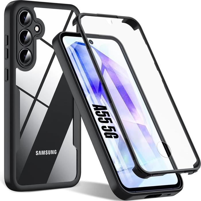 Coque IPhone XR 360° Noire - Protection Antichoc Avec Anneau Support - Neuve (marque Odeydo)