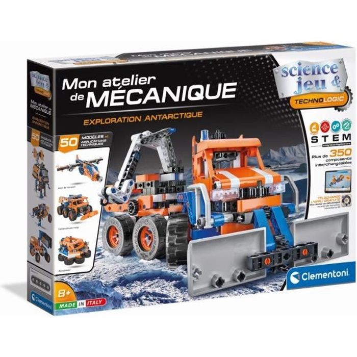 Jouet de construction - CLEMENTONI - Exploration Antarctique - 350 pièces - Enfant - 8 ans