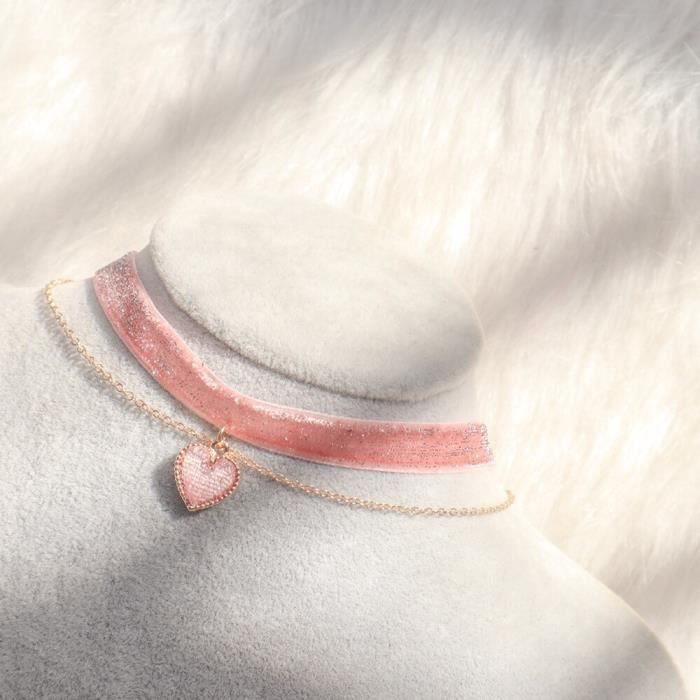 Chaine De Cou Vendue Seule Q1IJ3 Acier inoxydable Double Couche Collier Ras Du Cou Perle Lien