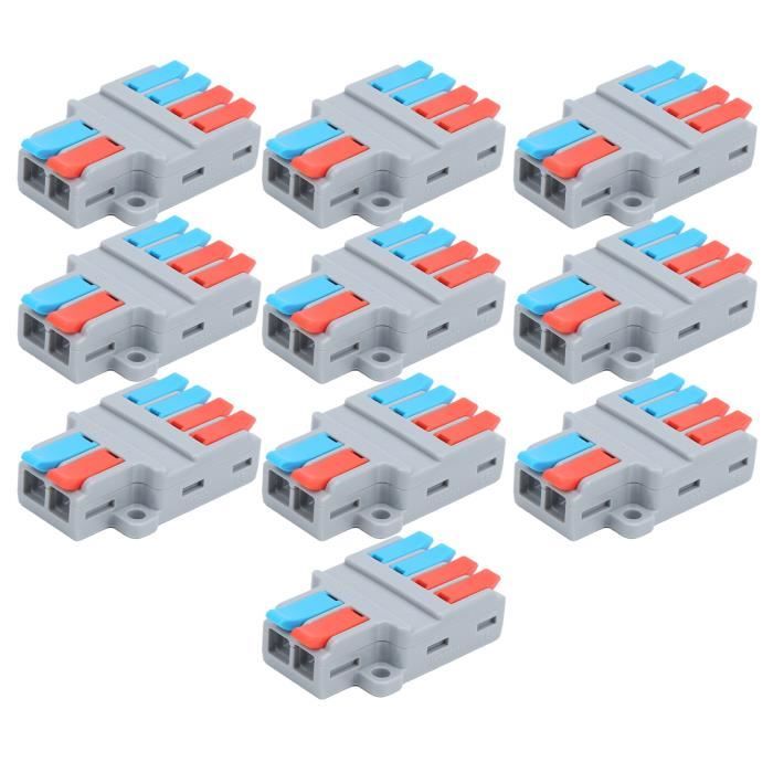 2 Connecteurs Prise T - Mâle/Femelle 14 AWG - Pour Câblage RC, Audio, Alimentation - Lot De 2 - 6