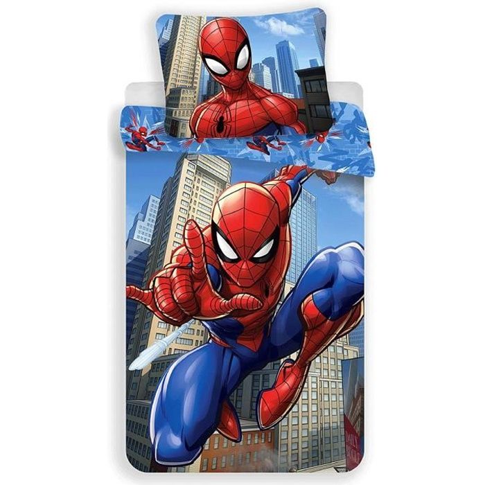 couvre lit spiderman