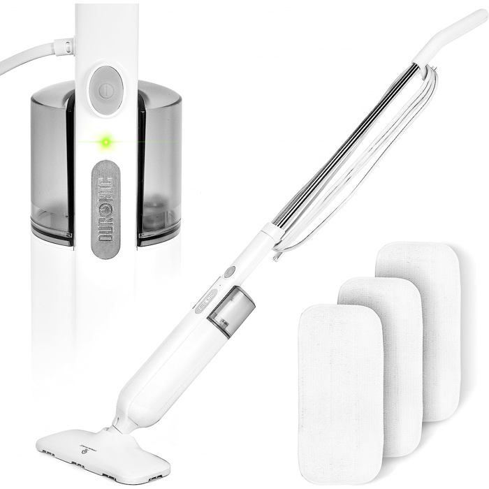Duronic STM11 Balai Nettoyeur Vapeur de 1100W Capacité de Réservoir de 350 ml Température Maximale de 120°C Nettoyage des - Duronic