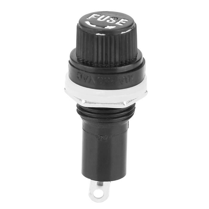 10 Porte-fusibles Avec Bouchon à Vis Pour Fusibles 5x20 Mm - Avec Soudure, Référence 2247, Origine Allemagne