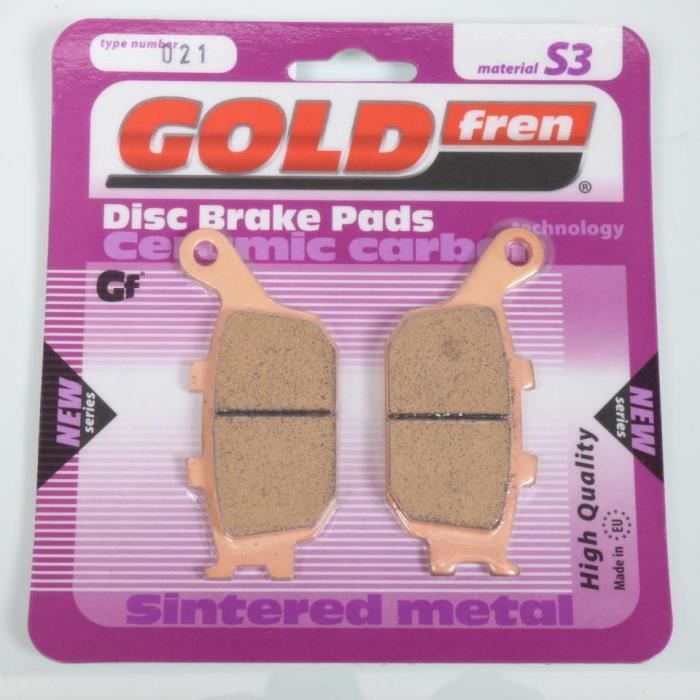 Plaquettes De Frein Gold Fren Pour Honda VFR X Crosstourer 2012-2014 – Métal Fritté, Or