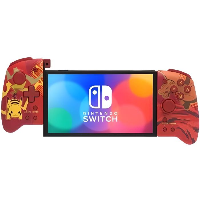 Manette Hori Split Pad Pro Dracofeu pour Nintendo Switch Multicolore