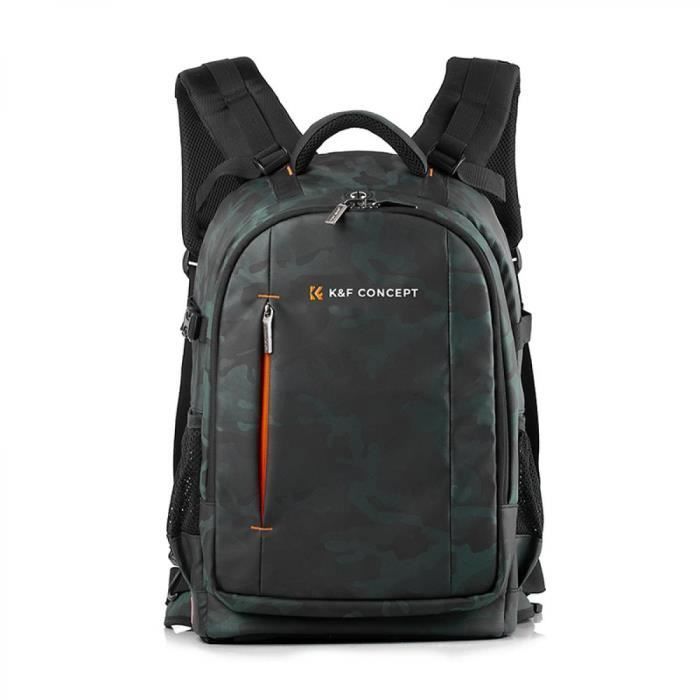 K&F Concept 25L Grand Sac à Dos Multifonctionnel pour Appareil Photo Reflex Numérique pour la Photographie de Voyage 31*24*46cm