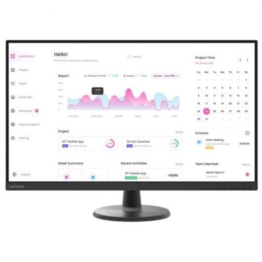 Écran PC - Lenovo - D32-40 - 31.5 - FullHD - LED - 1920 x 1080