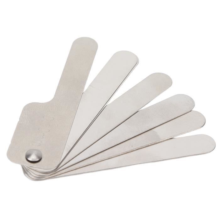 QUARKZMAN Lot 5 Jauges D'Épaisseur 0.2 Mm - Feuilles Métriques En Acier 65MN