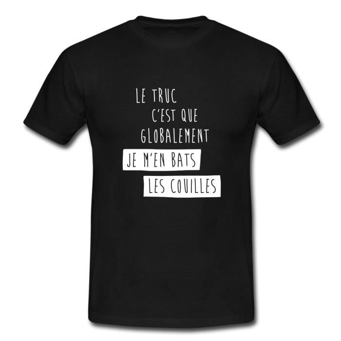 Citation Je M En Bats Les Couilles Humour T Shirt Homme De Spreadshirt Noir Cdiscount Pret A Porter Citation Je M En Bats Les Couilles Humour T Shirt Homme De Spreadshirt Noir Cdiscount Pret A Porter