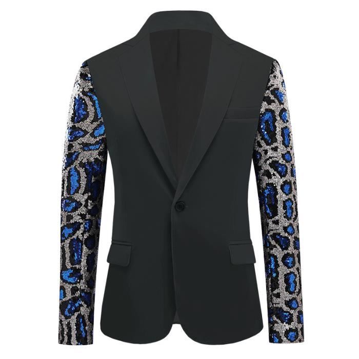 Veste à Paillettes Métallisées Pour Homme - Tenue De Discothèque