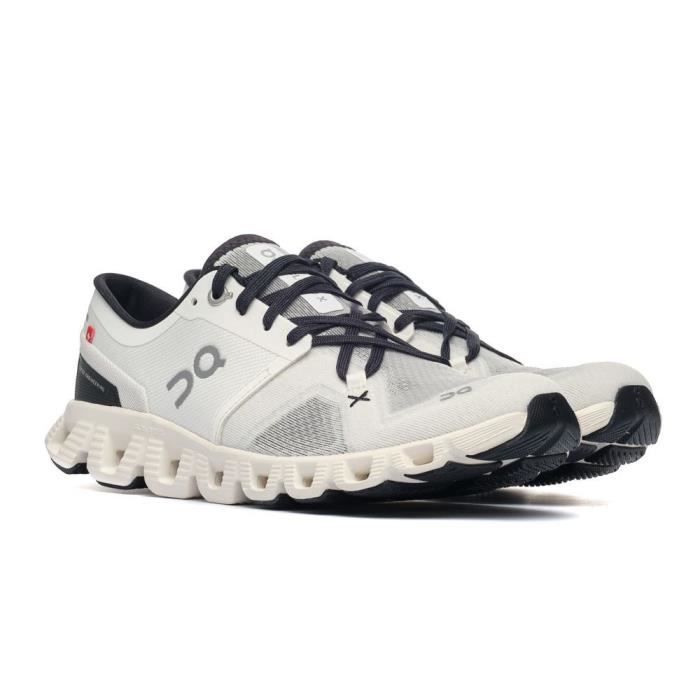 chaussures de running on running on cloud x 3 w gris - femme/adulte